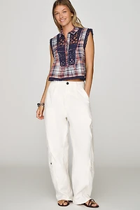 Pilcro Lace Swing Blouse