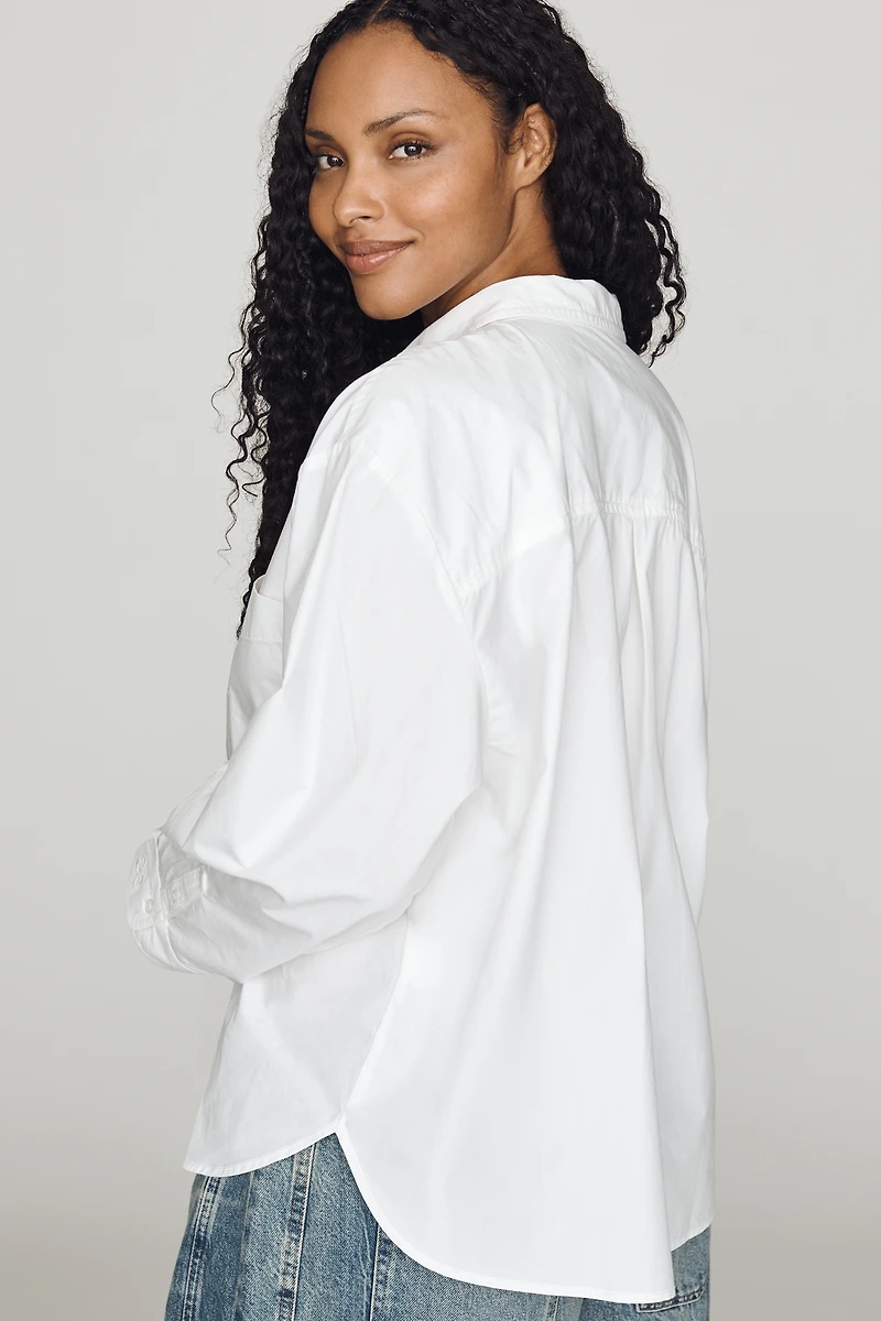 Maeve Shrunken Bennet 100% Cotton Buttondown Shirt