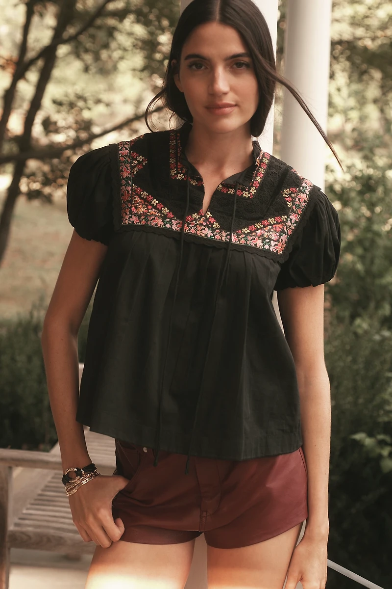 Love The Label Molly Short-Sleeve Blouse