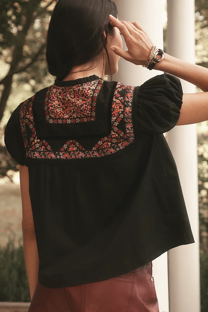 Love The Label Molly Short-Sleeve Blouse