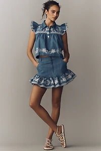 Love The Label Cotton Mika Ruffle Top