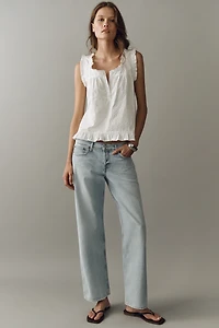 RAISONNEL Ruffle Collar Top