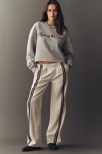 Favorite Daughter Mom of the Year Cropped Pullover
