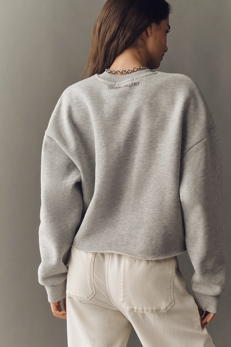 Favorite Daughter Mom of the Year Cropped Pullover