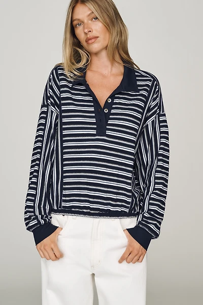 Pilcro Cotton Polo Top
