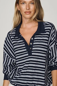 Pilcro Cotton Polo Top