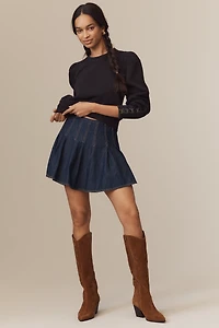 By Anthropologie Fastened Puff-Sleeve Pullover