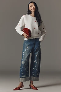 English Factory Oversized Heart Icon Sweater