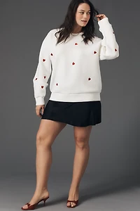 English Factory Oversized Heart Icon Sweater