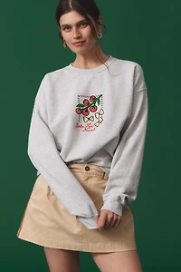 By Anthropologie Dolce Far Niente Graphic Sweatshirt
