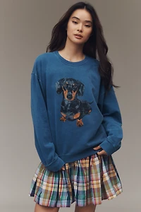 By Anthropologie Dachshund Graphic Sweatshirt
