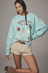 By Anthropologie Rooting For You Graphic Sweatshirt