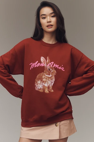 By Anthropologie Graphic Pullover Sweatshirt