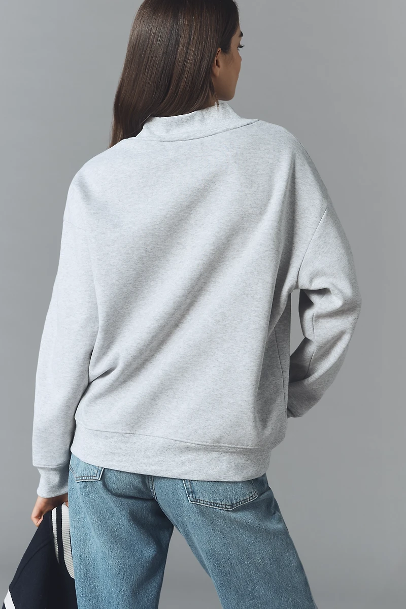 By Anthropologie Mock-Neck Pet Mom Sweatshirt