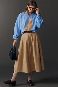By Anthropologie Golden Retriever Pullover Sweatshirt