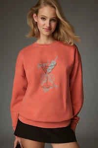 By Anthropologie Crew-Neck Showgirl Graphic Sweatshirt