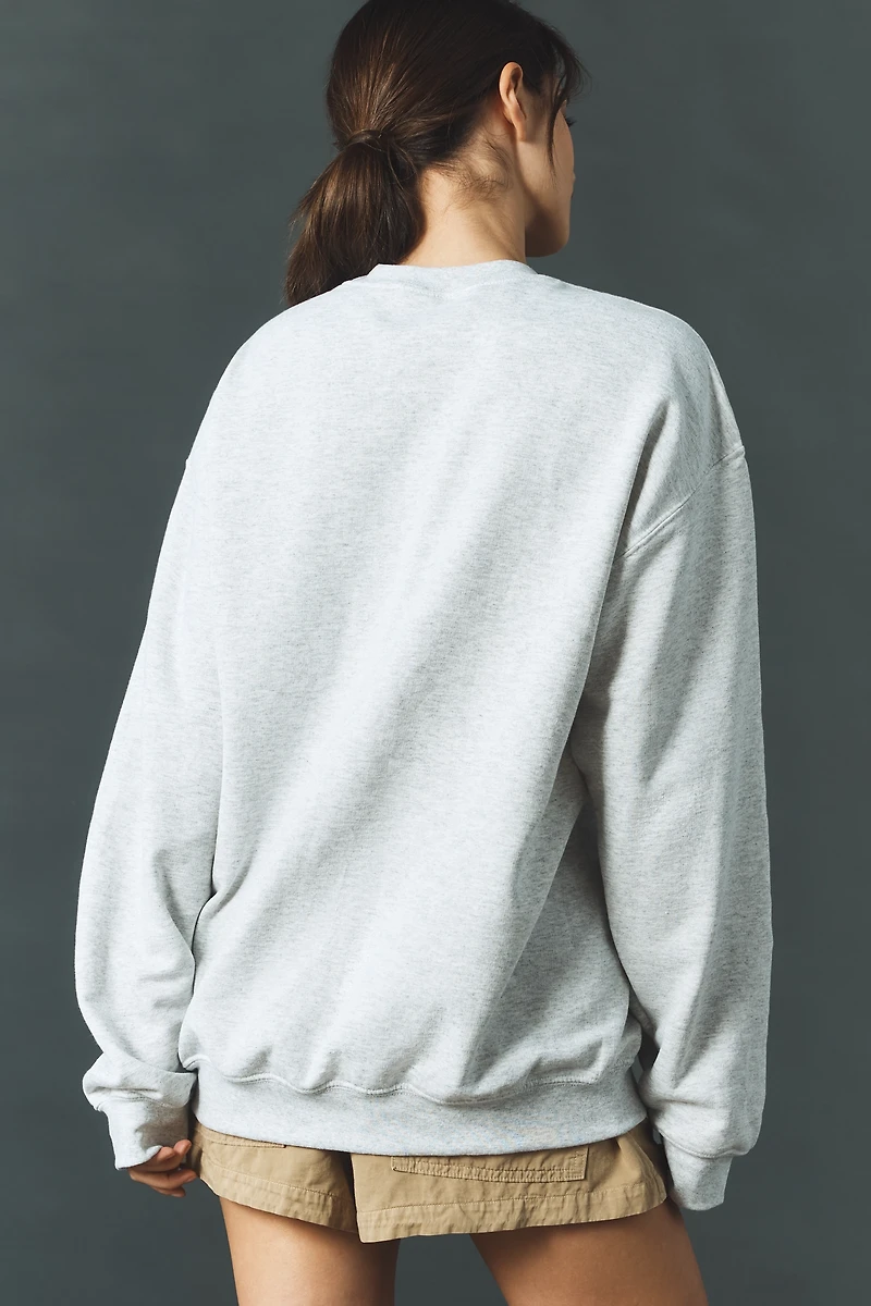 By Anthropologie Embroidered Dog Sweatshirt