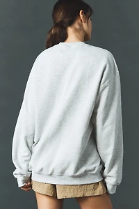 By Anthropologie Embroidered Dog Sweatshirt