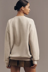 By Anthropologie Cat Embroidered Sweatshirt