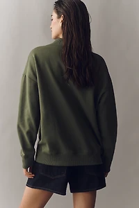 By Anthropologie Mom Mock-Neck Pullover