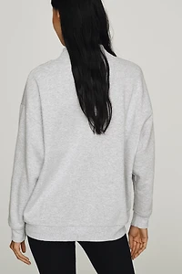 Maeve Cotton Fleece Tufted Sweatshirt