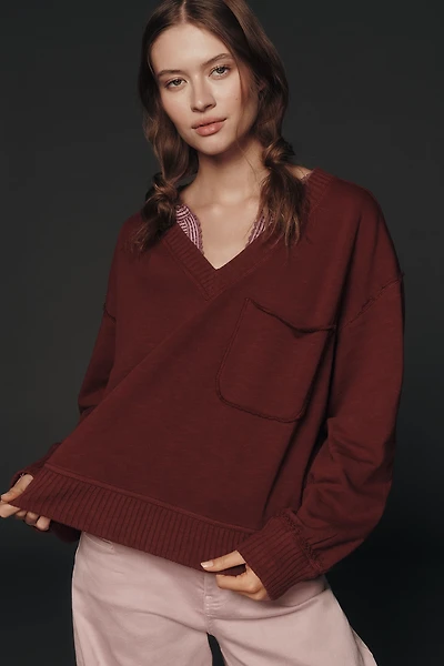 The Montana Pocket Knit Top by Pilcro