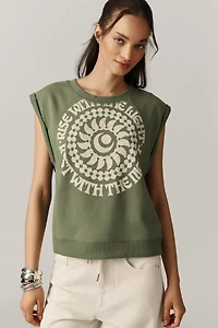 Real Fun, Wow! x Pilcro Rise with the Night Graphic Muscle Tee