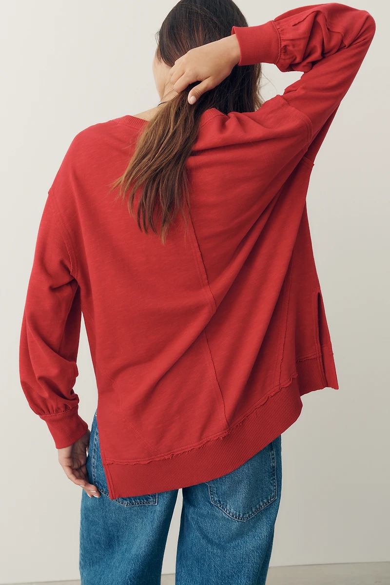 Pilcro Hudson 100% Cotton Oversized Popover Top