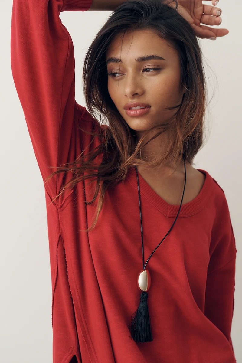 Pilcro Hudson 100% Cotton Oversized Popover Top