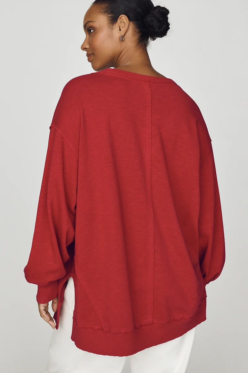 Pilcro Hudson 100% Cotton Oversized Popover Top