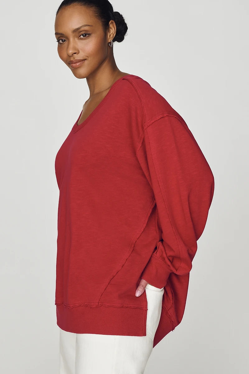 Pilcro Hudson 100% Cotton Oversized Popover Top