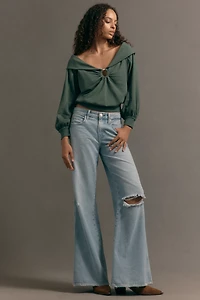 Pilcro Off-Shoulder O-Ring Top