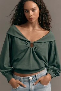 Pilcro Off-Shoulder O-Ring Top