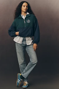 Pilcro Shetland Half-Zip Pullover Sweatshirt