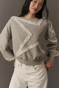 Maeve Textured Star Pullover