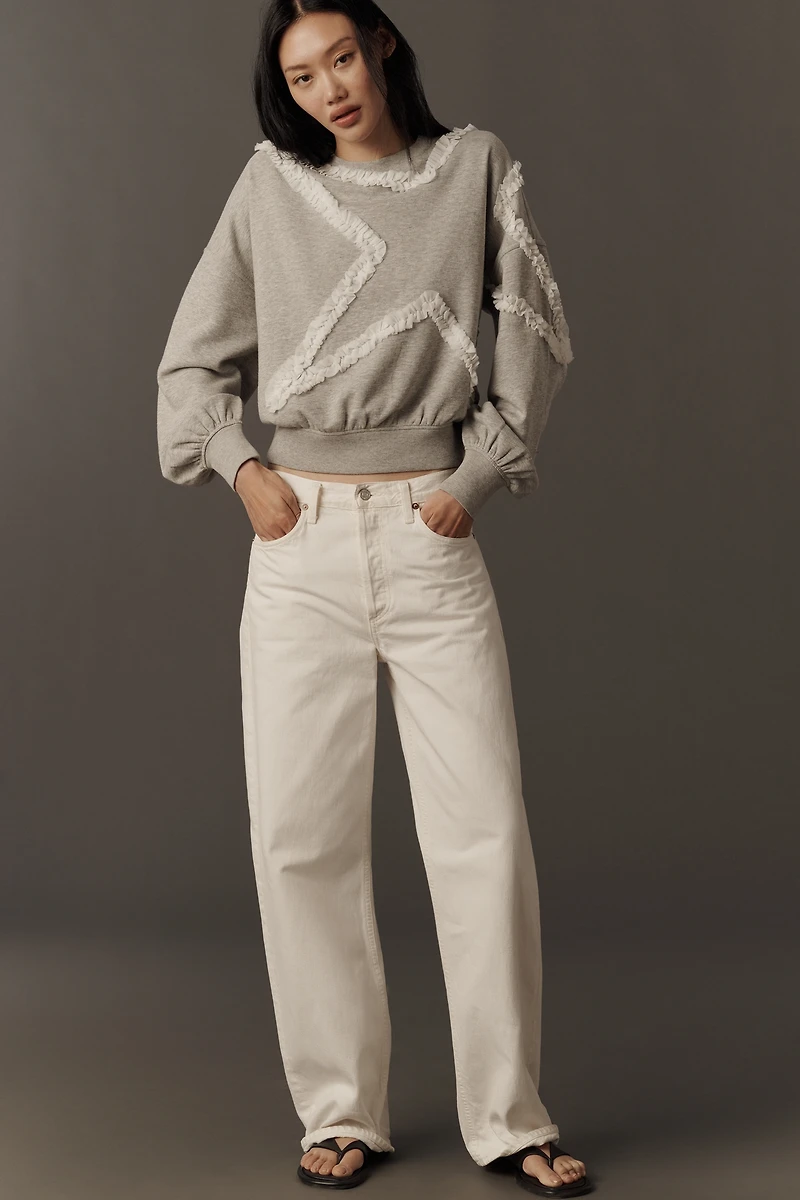 Maeve Textured Star Pullover