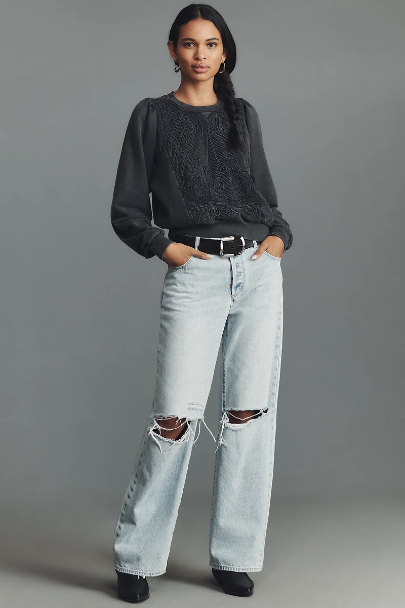 Pilcro Embellished Sweatshirt