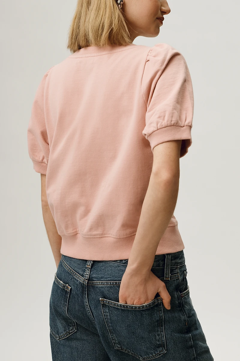 Puff-Sleeve Floral Blouse by Maeve