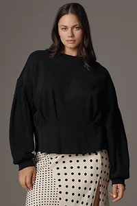 By Anthropologie Waisted Crop Sweatshirt