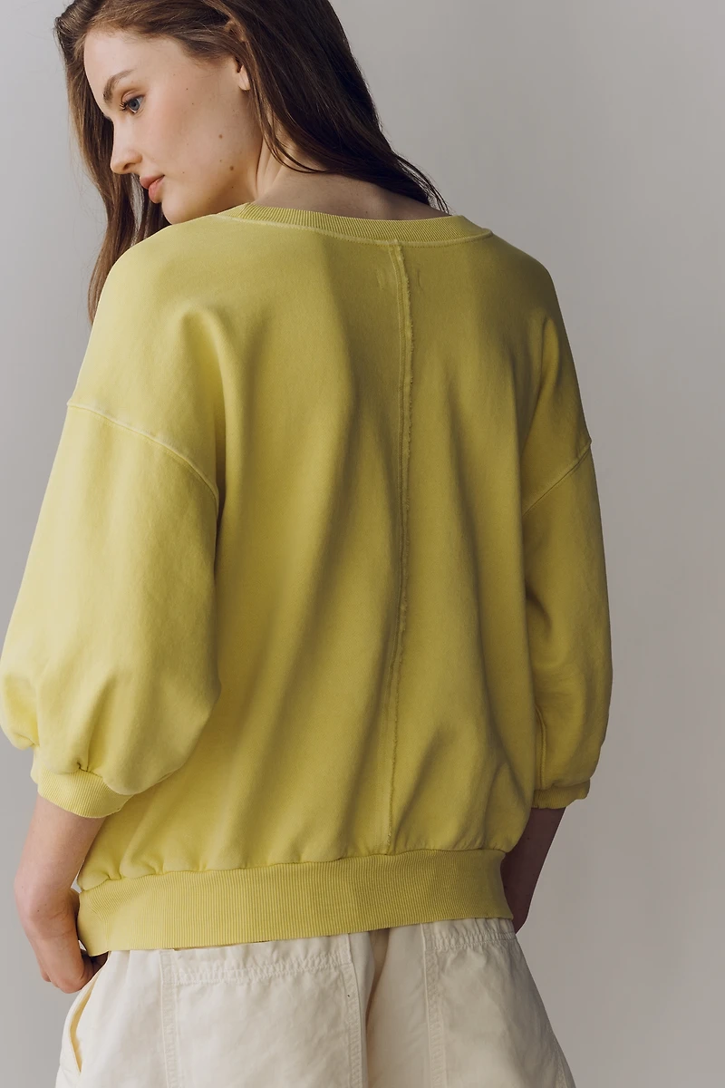The Niki Bubble Sweatshirt by Pilcro