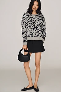 Maeve Sketchy Floral Sweatshirt
