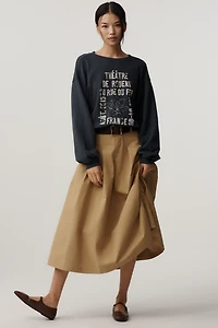 The Niki Bubble Sweatshirt by Pilcro