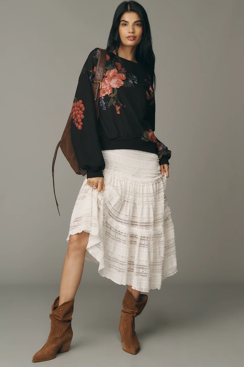 The Niki Bubble Sweatshirt by Pilcro