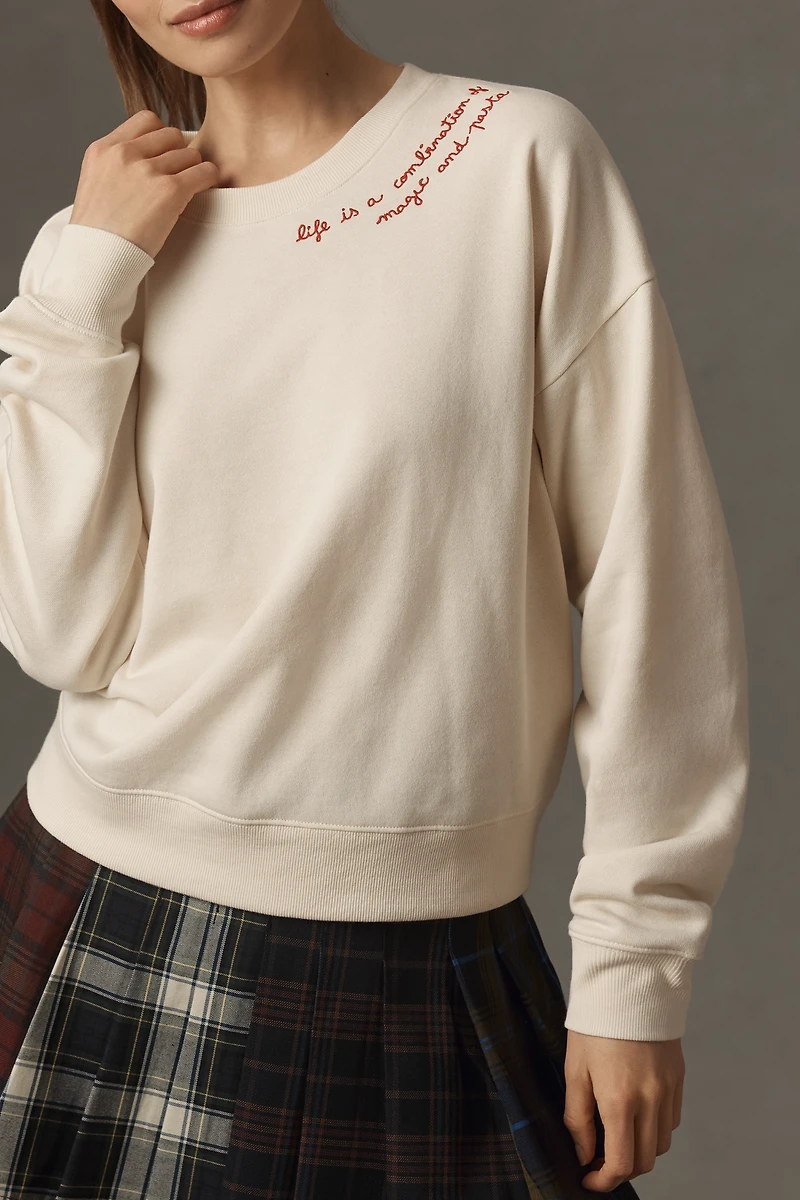 Maeve x Laetitia Rouget Embroidered Sweatshirt