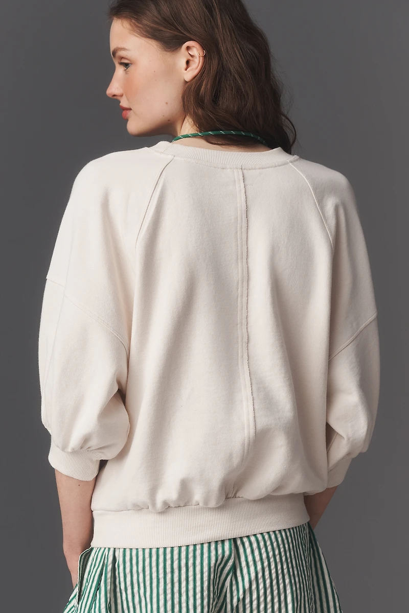 The Niki Bubble Sweatshirt by Pilcro