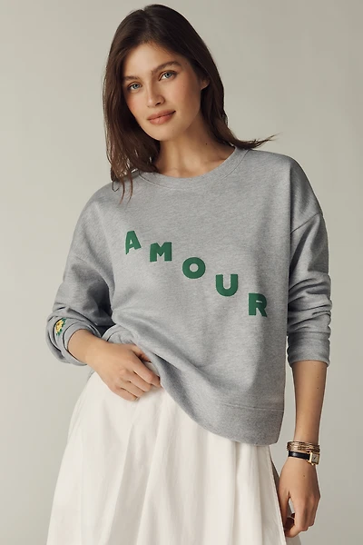 Maeve Cotton Blend Amour Sweatshirt