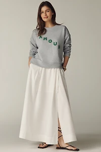Maeve Cotton Blend Amour Sweatshirt