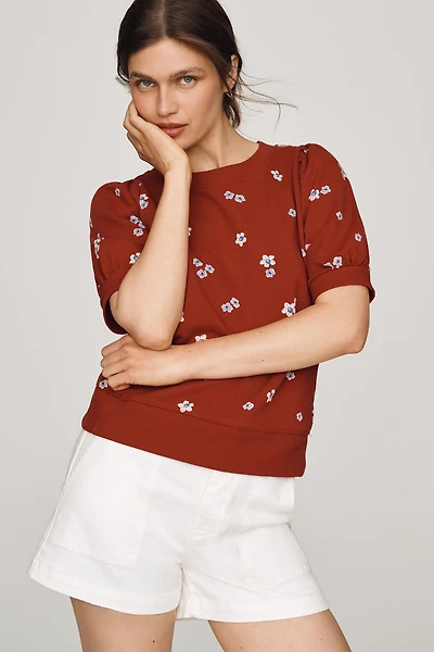 Maeve Cotton Puff-Sleeve Top by Sarah Cliff