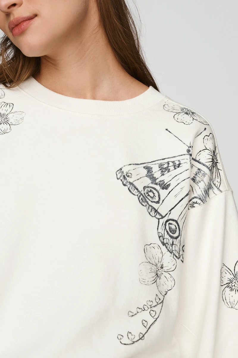 Pilcro Niki Bubble Sweatshirt by Bailey Fritz