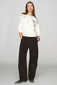 Pilcro Niki Bubble Sweatshirt by Bailey Fritz